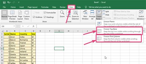 How To Freeze Panes On Microsoft Excel Google Sheets