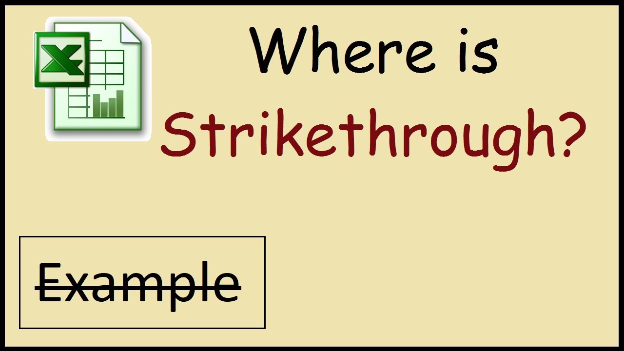 How To Strikethrough Text In Excel Winbuzzer