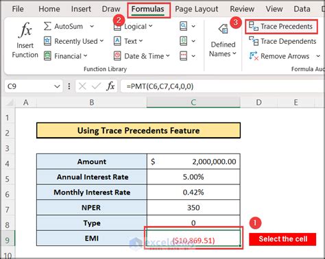 How To Use The Precedents And Dependents Function In Excel Microsoft