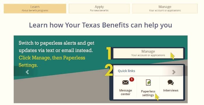 How To Use The Your Texas Benefits Website Step By Step Guide