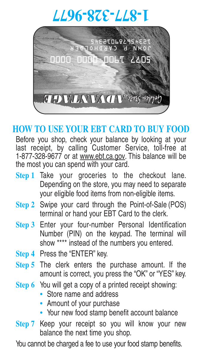 How To Use Your Ebt Card To Buy Food