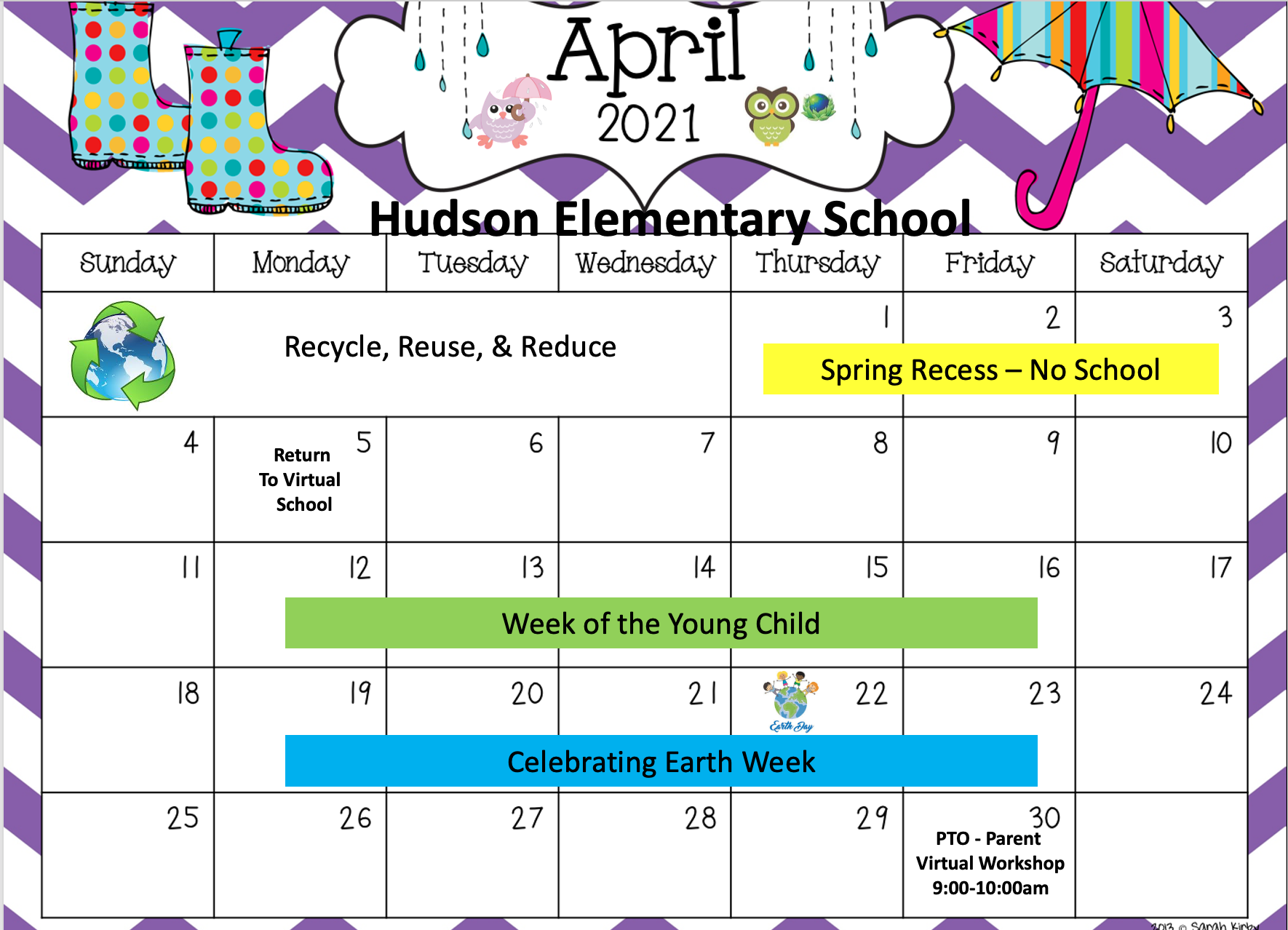 Hudson Schools Calendar Linzy Phaidra