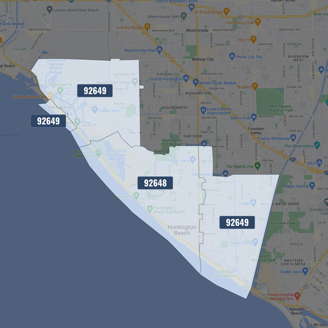 Huntington Park Ca Zip Code Map Premium Marketmaps