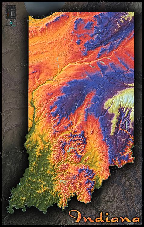 Indiana Map And Indiana Satellite Images