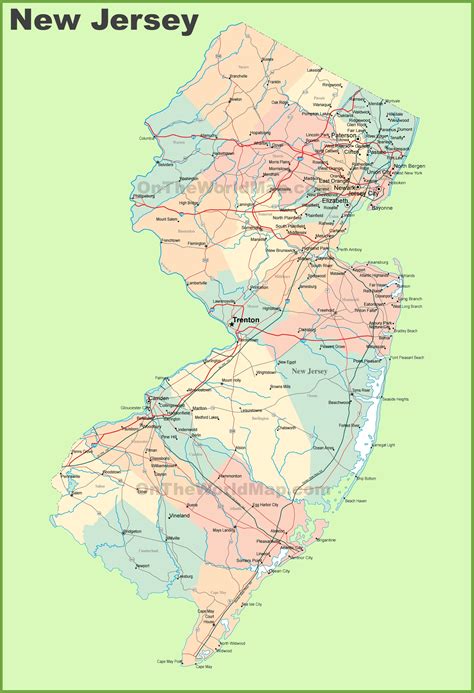 Jersey City Map Print New Jersey Usa Maps As Art