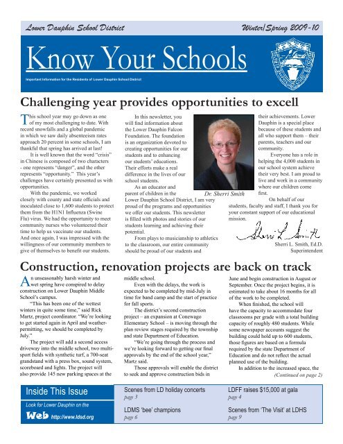 Know Your Schools Newsletter Lower Dauphin School District