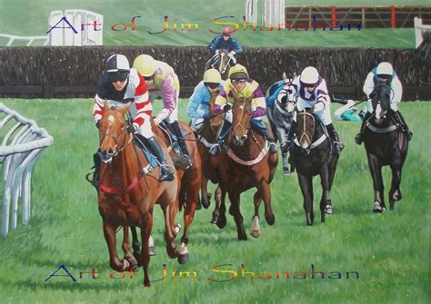 Landscape And Figurative Art Painting Blog Irish Horse Racing Painting Ireland Detail Of