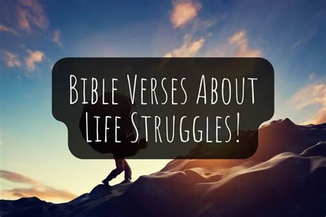 Life Struggle Positivity Inspirational Bible