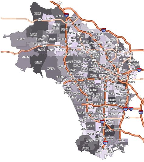 Los Angeles Zip Code Maps Chlo Melesa