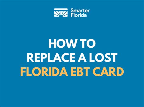 Lost My Ebt Card Florida