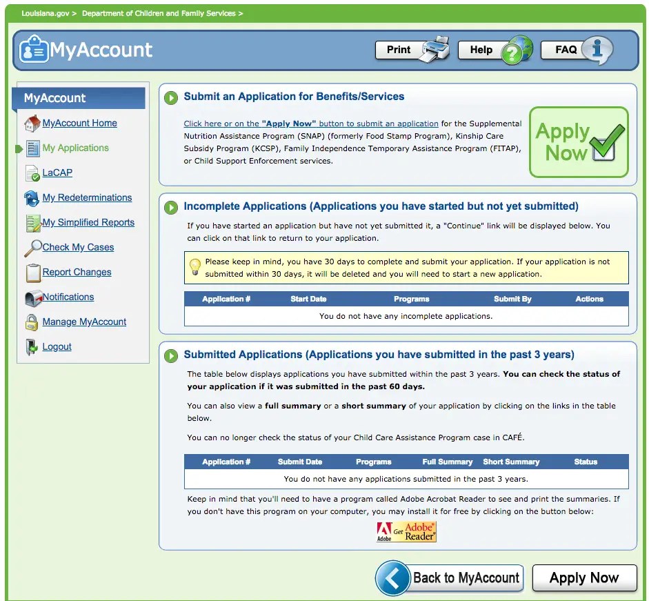 Louisiana Application For Food Stamps Media Rpgsite