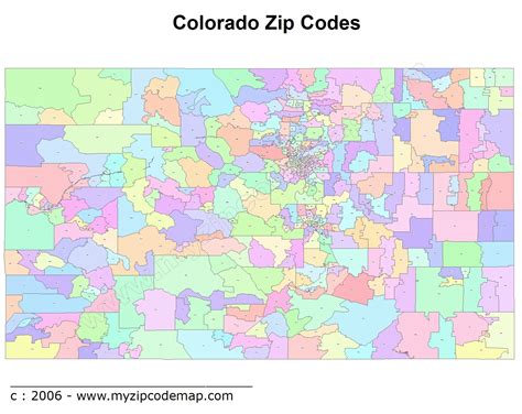 Loveland Colorado Zip Code Wall Map Red Line Style By Marketmaps