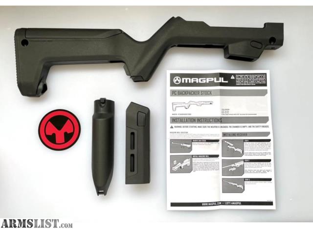 Magpul Industries Ruger Pc Carbine Backpacker Stock Black Mag1076 Blk