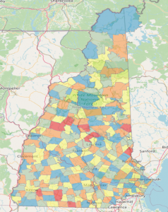 Map Of All Zip Codes In Pike New Hampshire Updated November 2022