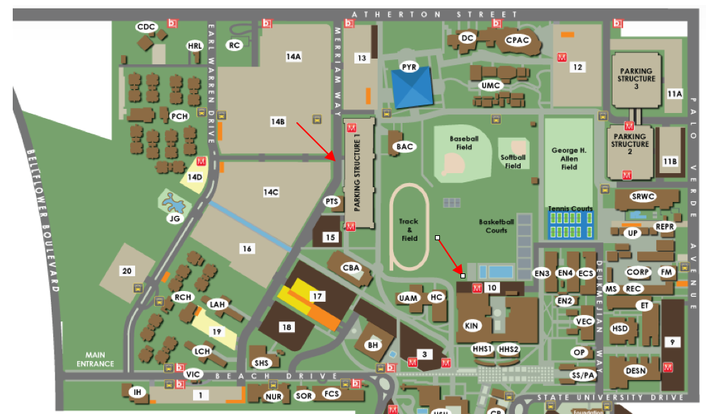 Map Of Long Beach State