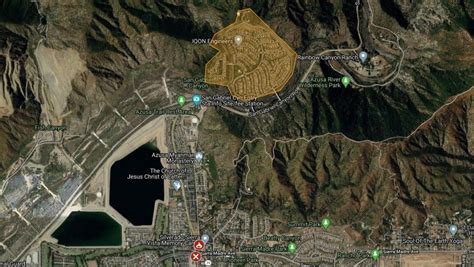 Map Shows The Ranch Fire Location And Evacuations Near Azusa Pasadena