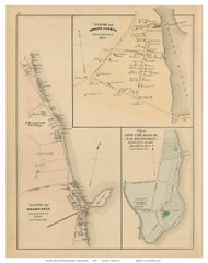 Marshfield Massachusetts 1857 Old Town Map Custom Print Plymouth Co