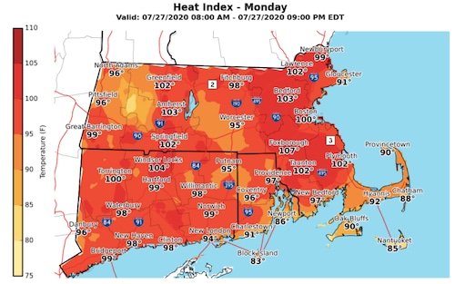 Massachusetts Heat Wave These Maps Show How Hot It Will Get Over The