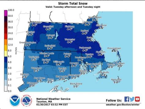 Massachusetts Weather Forecast Up To Half Foot Of Snow Throughout