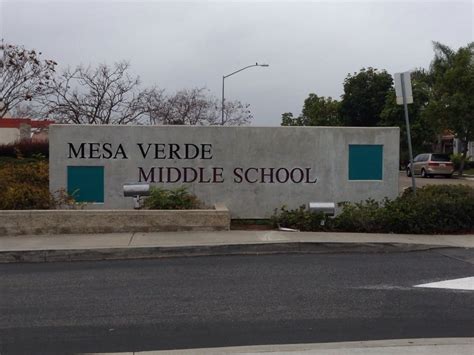 Mesa Verde Middle School Elementary Schools 8375 Entreken Way