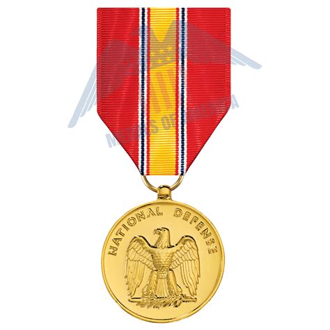 National Defense Service Medal Anodized Full Size Long Drape