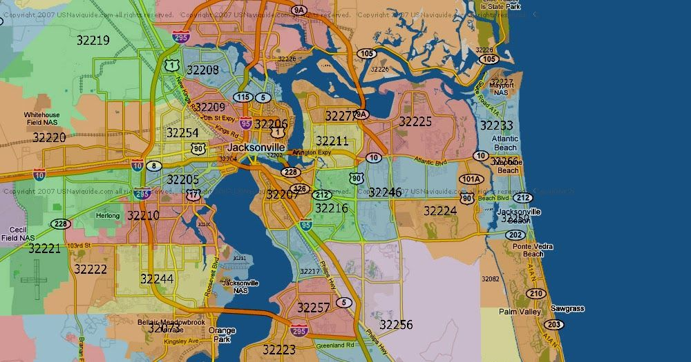 Ne Fl Zip Code Map