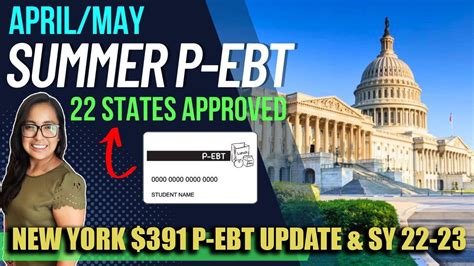 New 2023 Summer P Ebt Update April May 22 States Approved New York