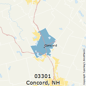 New Hampshire Zip Code Concord