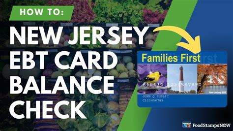 New Jersey Ebt Balance Check Instructions Youtube