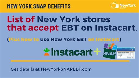 New York Stores That Accept Ebt On Instacart Ny Snap Ebt