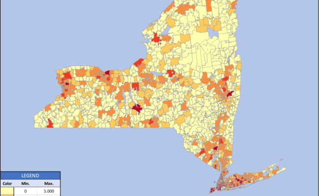 New York Zip Code Map In Excel Zip Codes List And Population Map