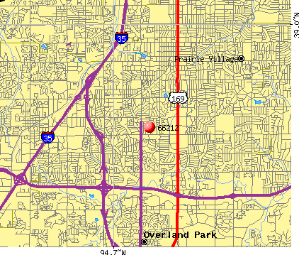 Overland Park Zip Code Map Map Vector