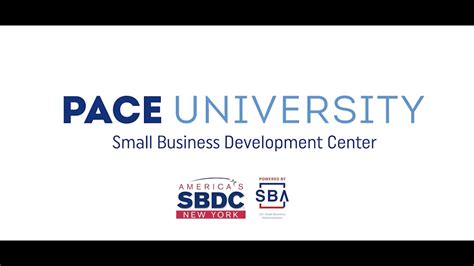 Pace University Small Business Development Center The Lubin School Of