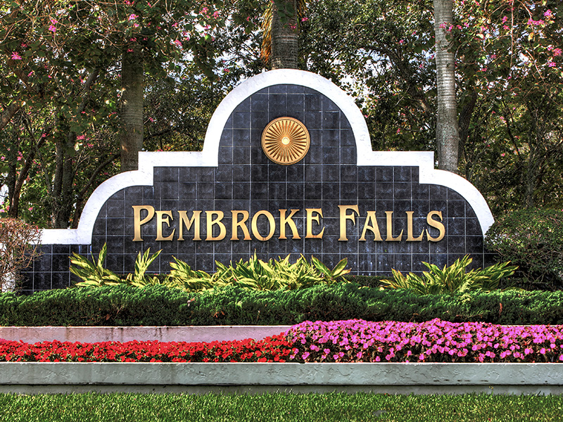 Pembroke Falls Site Plan Pembroke Pines Florida Real Estate Pembroke