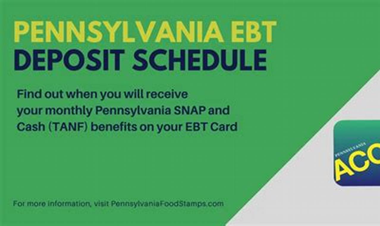 Pennsylvania Food Stamp Calendar Leila Ruby