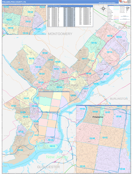 Philadelphia Zip Code Map Printable