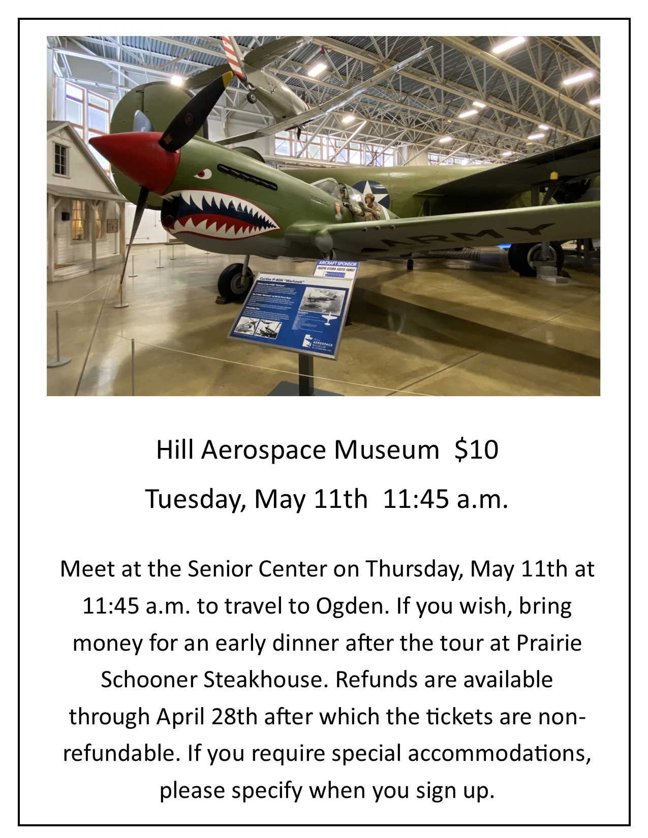 Plan Your Visit Hill Aerospace Museum