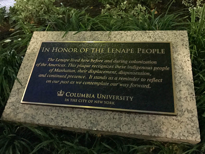 Plaque Commemorating Lenape People Unveiled After Three Years Of Advocacy