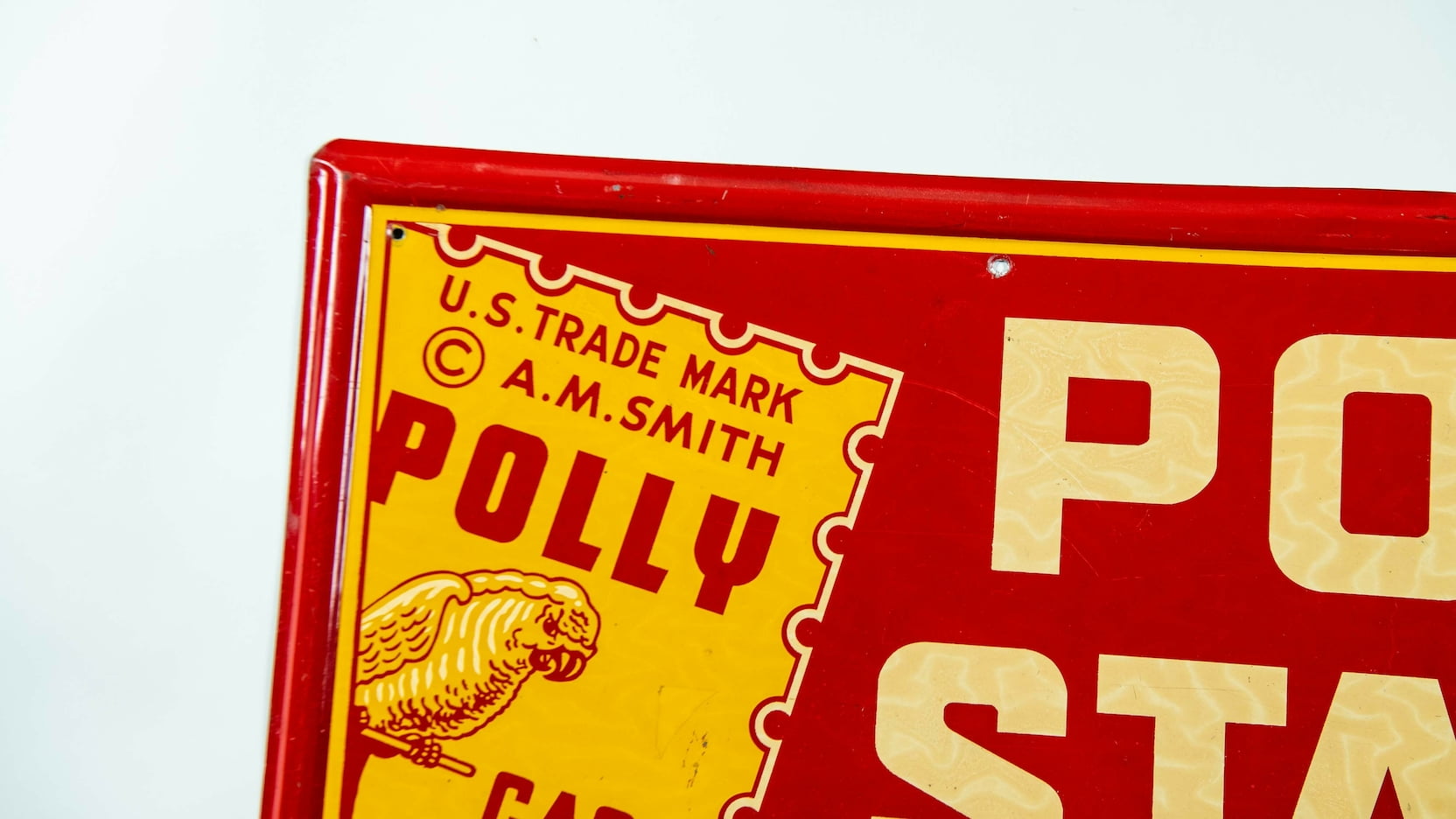 Polly Stamps Single Sided Embossed Tin Sign M204 Kissimmee 2023