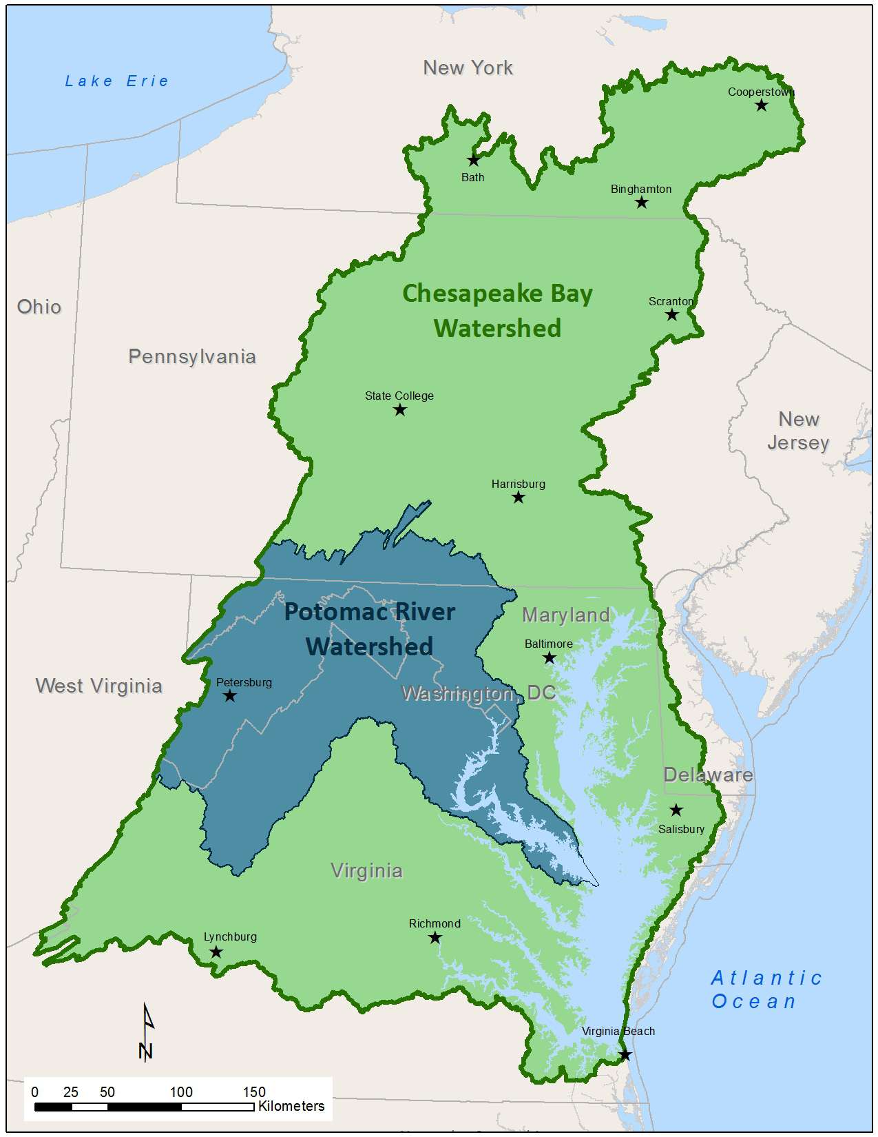 Potomac River Map