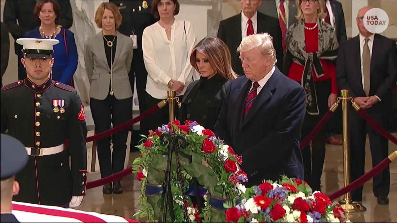 President Trump Salutes Nypd Band Cnn Video