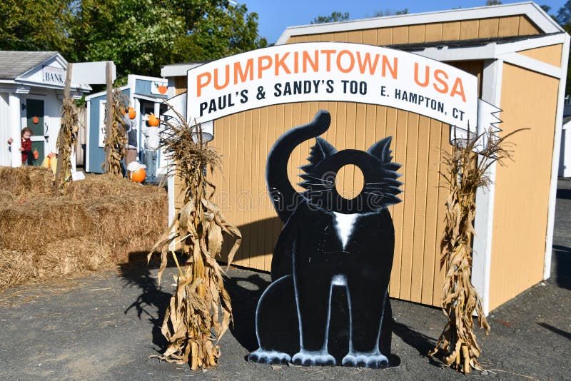 Pumpkintown The Village In East Hampton Connecticut Editorial Photo