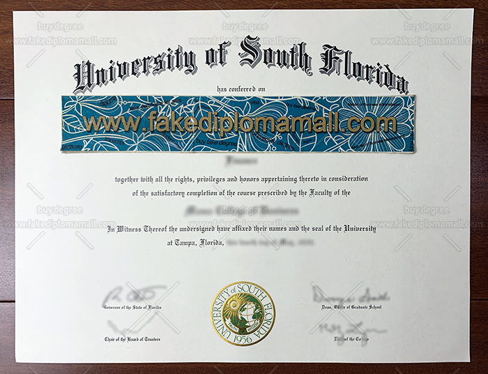 Purchase A Quality False University Of South Florida Diploma