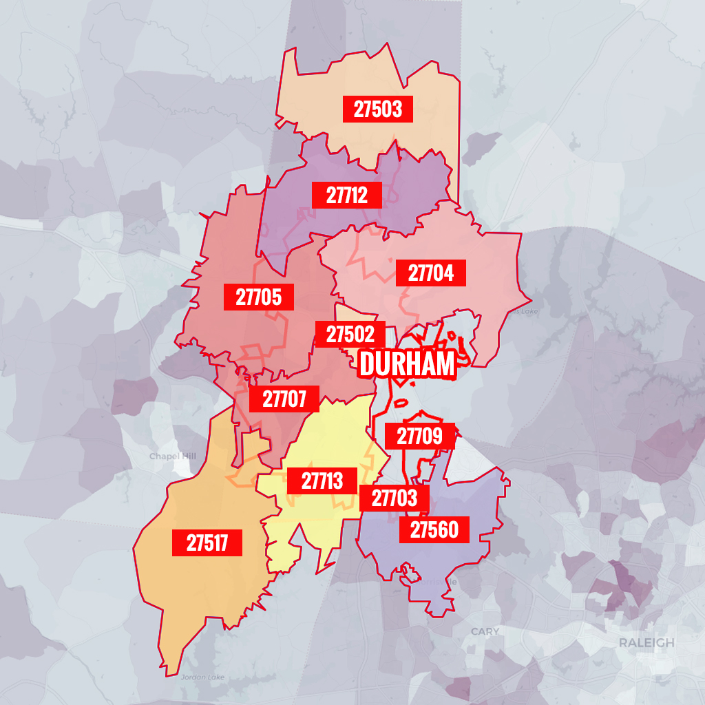 Raleigh Nc Zip Code Map Maping Resources