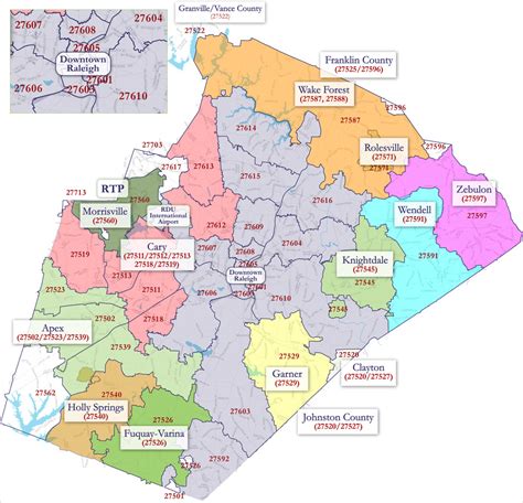 Raleigh Zip Code Map Map Of The World