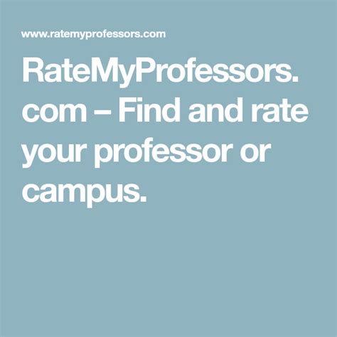 Ratemyprofessors Com Find And Rate Your Professor Or Campus