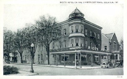 Rice Hotel On The Limberlost Trail Decatur Indiana In Postcard Rice