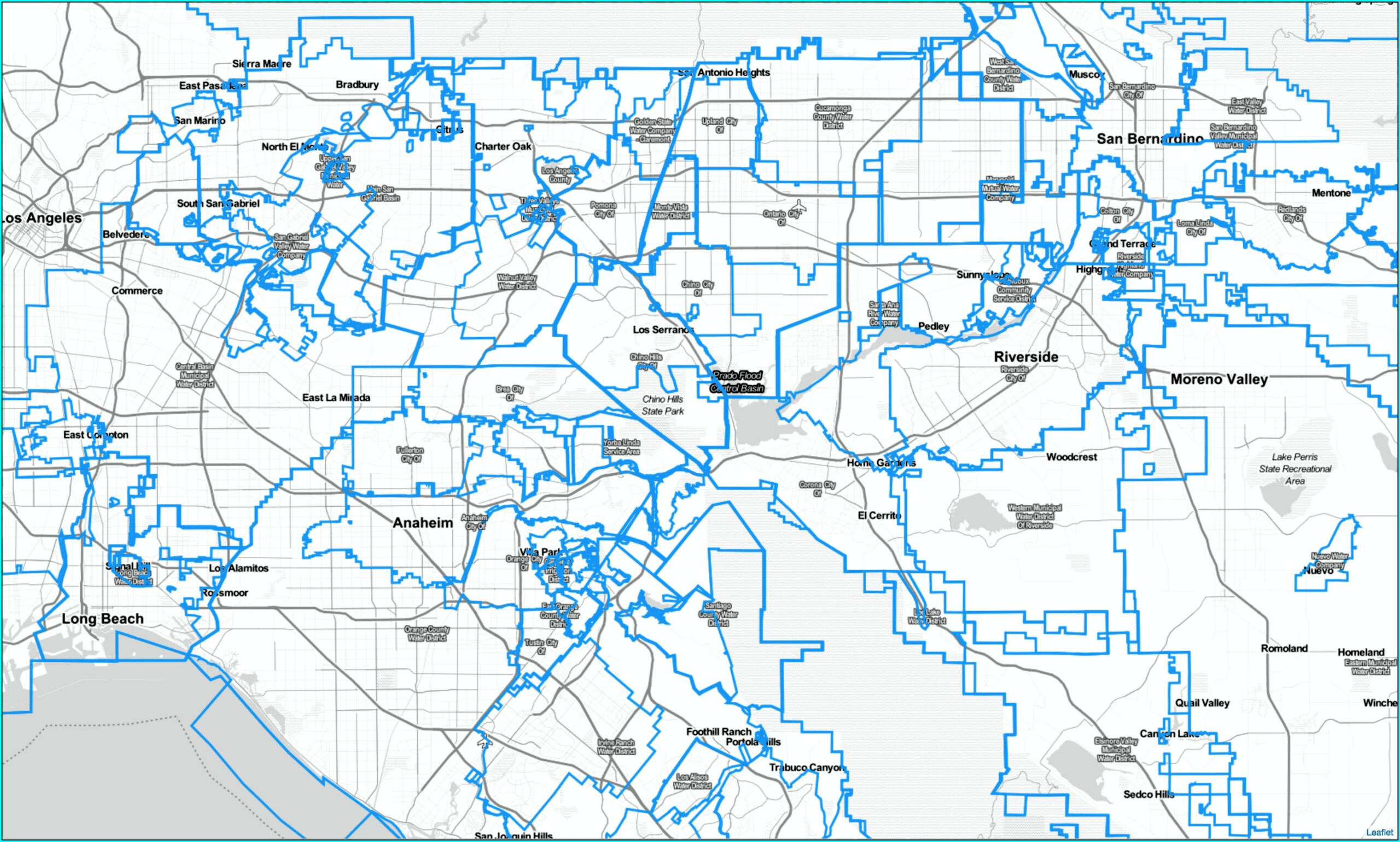 Riverside County Ca Zipcodes Gis Map Data Riverside County