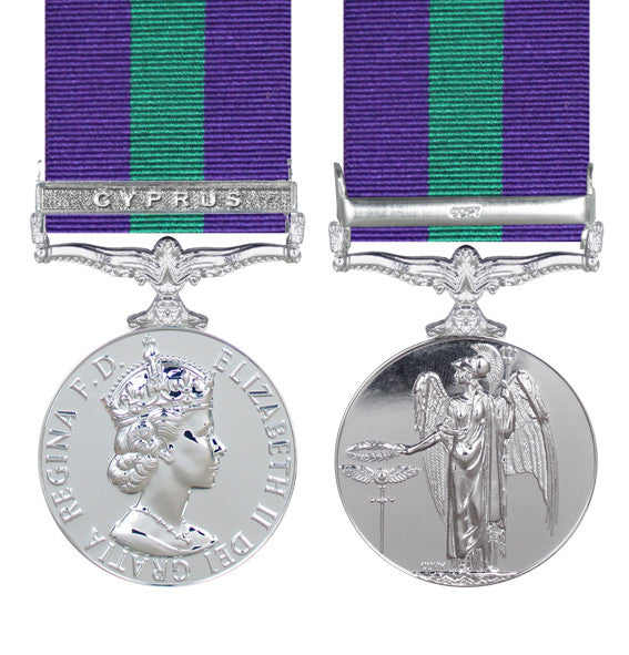 Royal Army Service Corps General Service Medal Cyprus Pair Of Medals