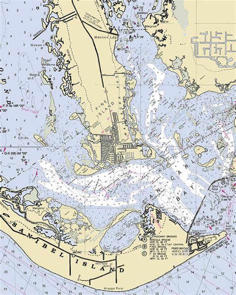 Saint James City Florida Nautical Chart Mixed Media By Sea Koast Pixels